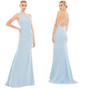 Ieena for Mac Duggal One Shoulder Mermaid Gown Size 2 NWOT